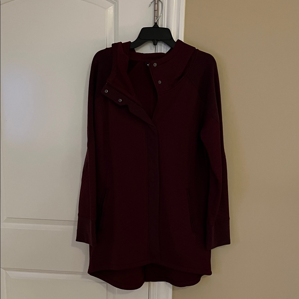 The North Face Deep Red Women's Long Hoodie Jacket